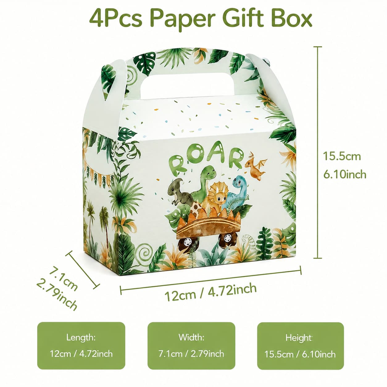 Amazon New Dinosaur Theme Party Favor Box Candy Box