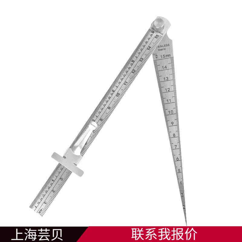 Gap ruler, steel ruler, stainless steel feeler ruler, tapered ruler, wedge tapered ruler, inner diameter aperture ruler, high-precision aperture ruler