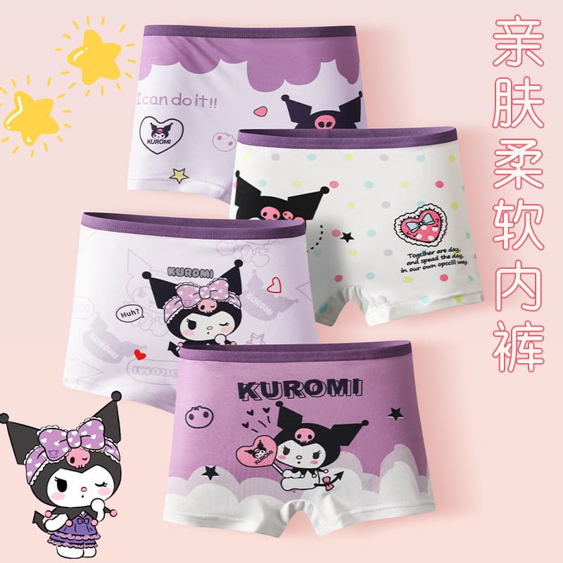 Cross-border Southeast Asian girls' underwear manufacturers foreign trade boxer shorts small, medium and large children's four-corner cartoon children's underwear