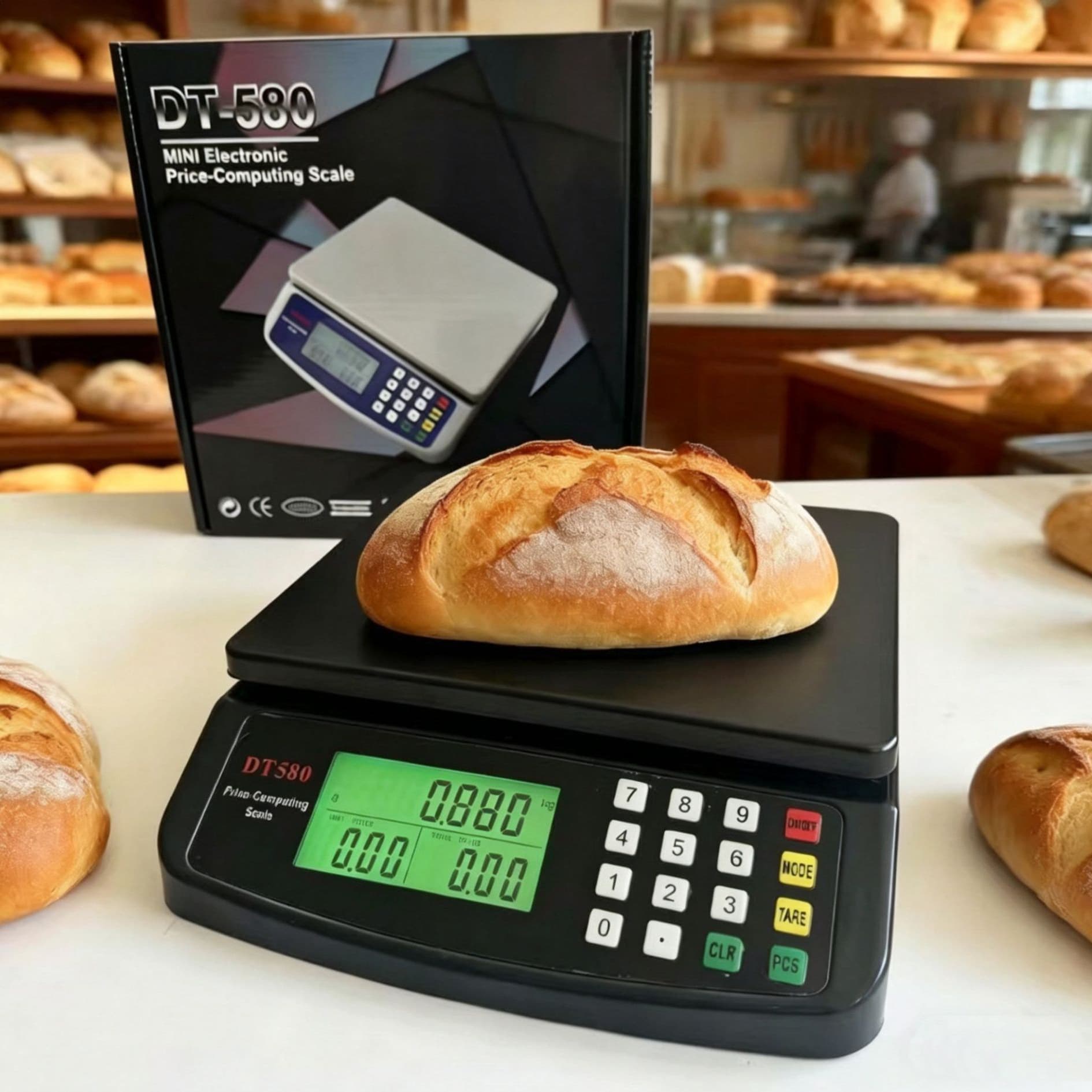 DT580 Pricing Scale Baking Food Scale 30kg/1g Fruit Vegetable Scale Electronic Scale Household Portable Kitchen Scale