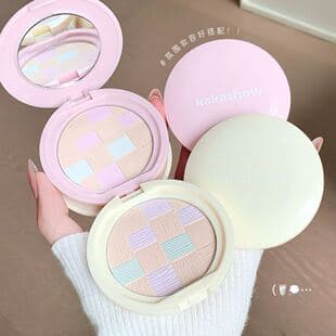 kakashow Floral Woven Blush Powder Low Saturation Natural Fairness Nude Look Fine Texture Matte Contour Blush