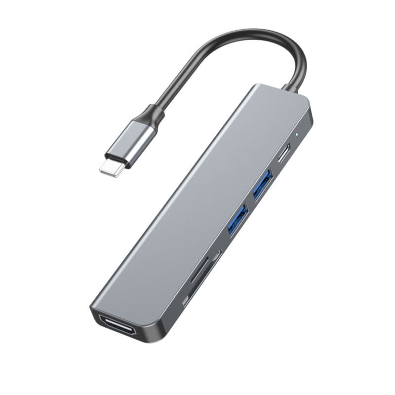 Type-C Hub Docking Station HDTV 4K HD USB 3.0 Laptop Six-in-One USB-C Hub Card Reader