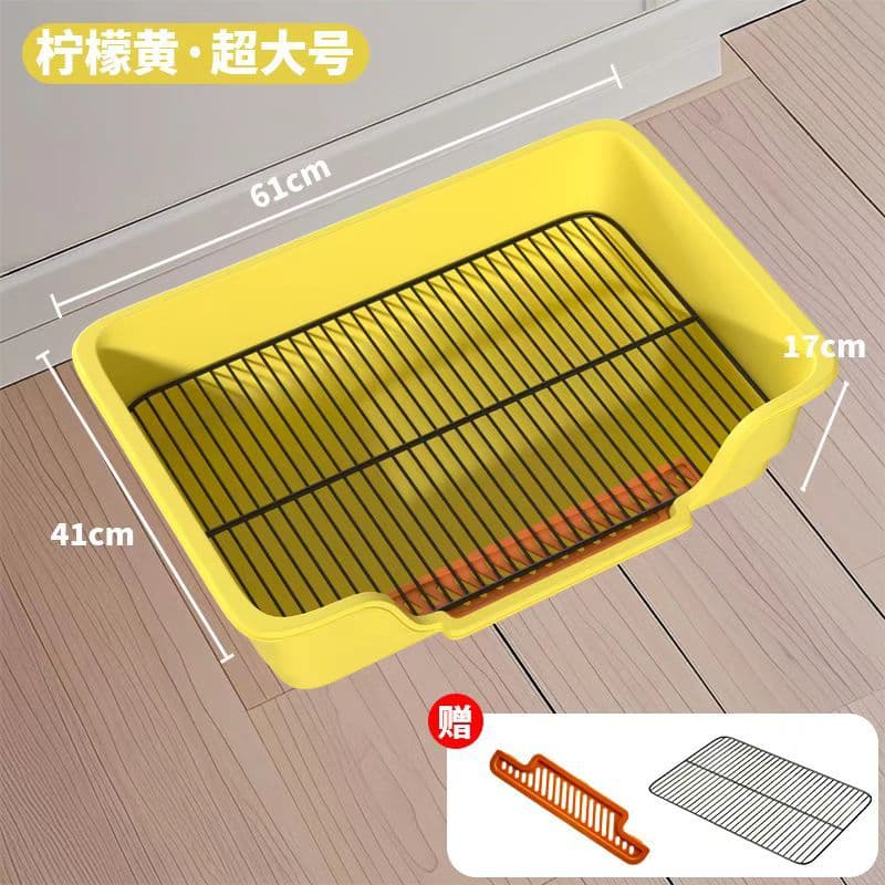 Pet Dog Toilet for Small, Medium, Large Dogs, Easy to Clean Iron Mesh Urine Tray Sand Basin, Anti-Step-in Poop Toilet