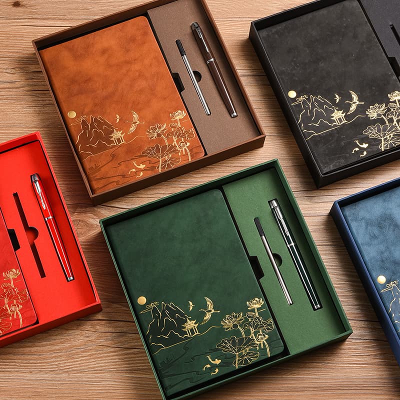 [Factory Direct] Factory Direct Supply National Trend A5 Notebook Retro Chinese Style Journal Business Office Stationery