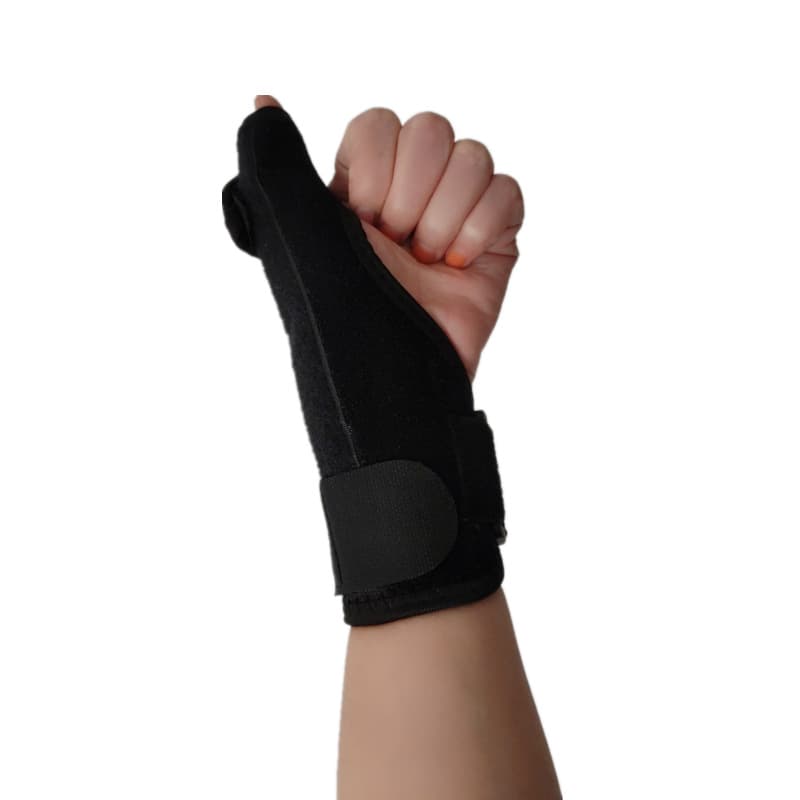 Thumb Splint with Perforated Ventilation and Aluminum Plate for Thumb Protection