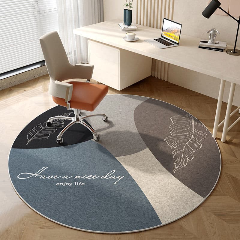 Cross-border Modern Three-Protection Loop Pile Cotton Cloth Base Round Rug, Easy-Clean Sofa Rug, Ozon Amazon Temu Dropshipping Carpet