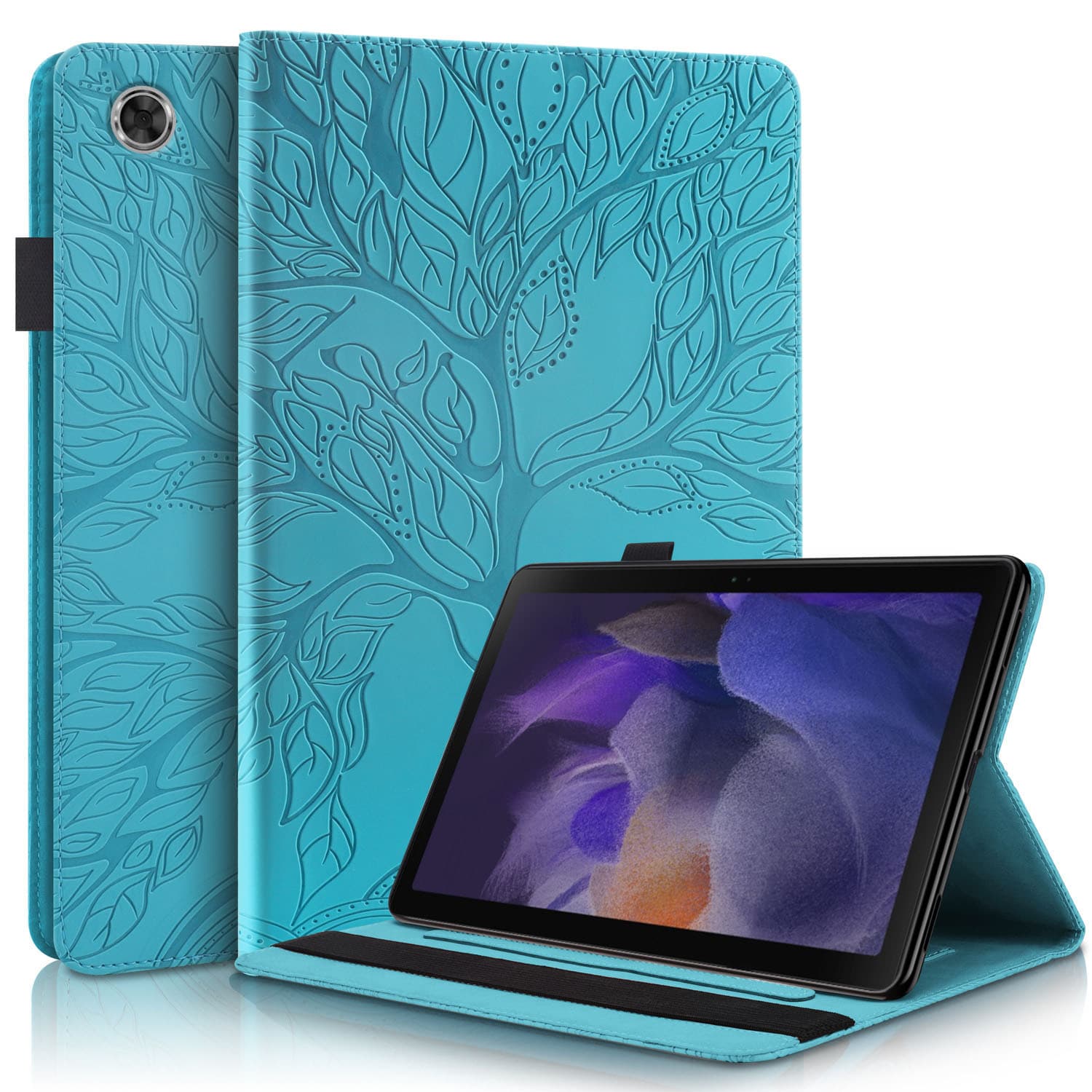 Compatible with Samsung S10 S9 FE PLUS A9 Tablet Case 11-inch Card Slot Wallet Protective Shockproof Case