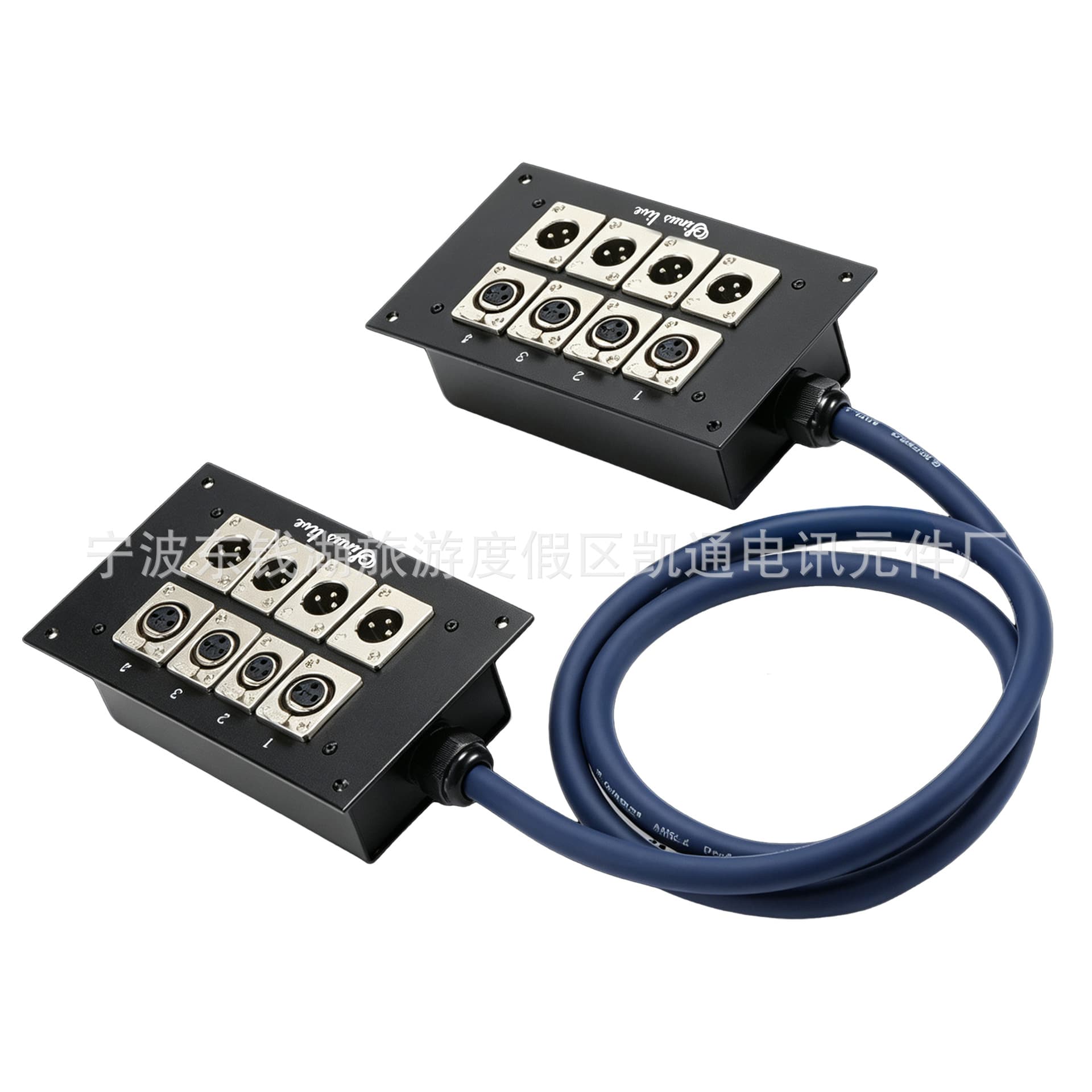 4-channel cable 2 four-channel junction box snake cable XLR male and female multi-channel wall plug audio interface connection