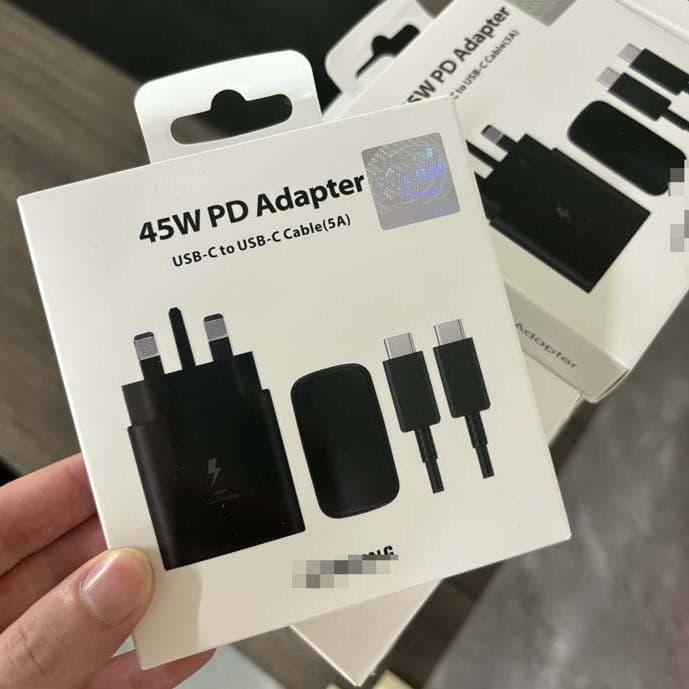 Compatible with Samsung 45W UK Standard Samsung Phone Charger EU Standard S24 S25 Fast Charging Ultra24 Set