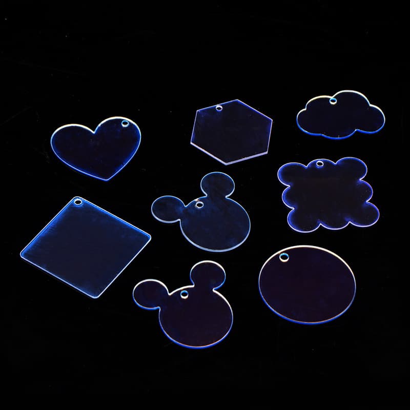 Factory Stock DIY Guka Small Round Disc Transparent Acrylic Keychain Pendant Planner Guka Guka Disc Card