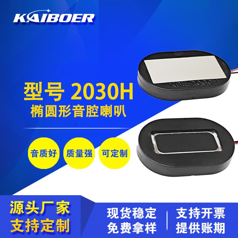 2030H Oval Speaker 8 Ohm 2W Smart Home Speaker Appliance Ultra-Thin Sound Cavity