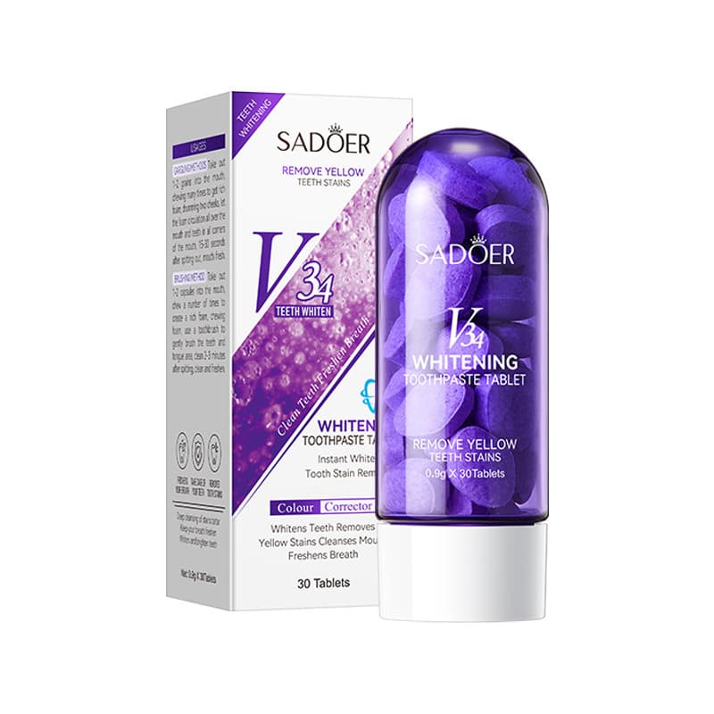 Cross-border Whitening Toothpaste Series V34 Tartar Removal Fresh Breath Toothpaste Wholesale for Skincare & Personal Care Export