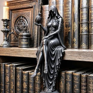 Cross-border New Gothic Raven Shelf Sitter Statue