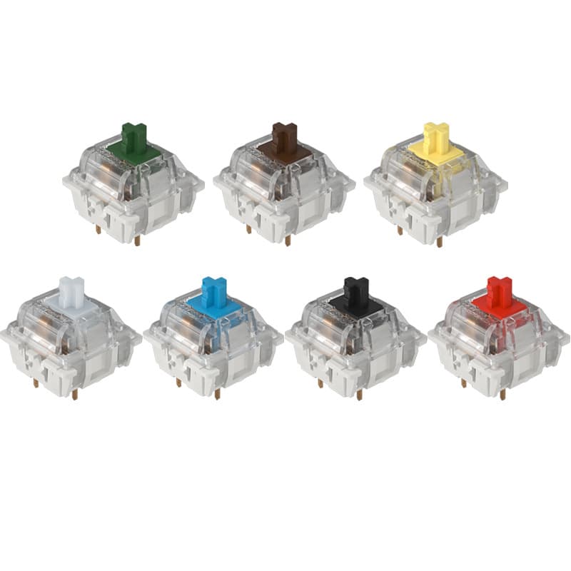 Gateron KS-9 Supports RGB Patch Light G Yellow Shaft Smooth Mechanical Keyboard Switch Shaft Body 3-Pin