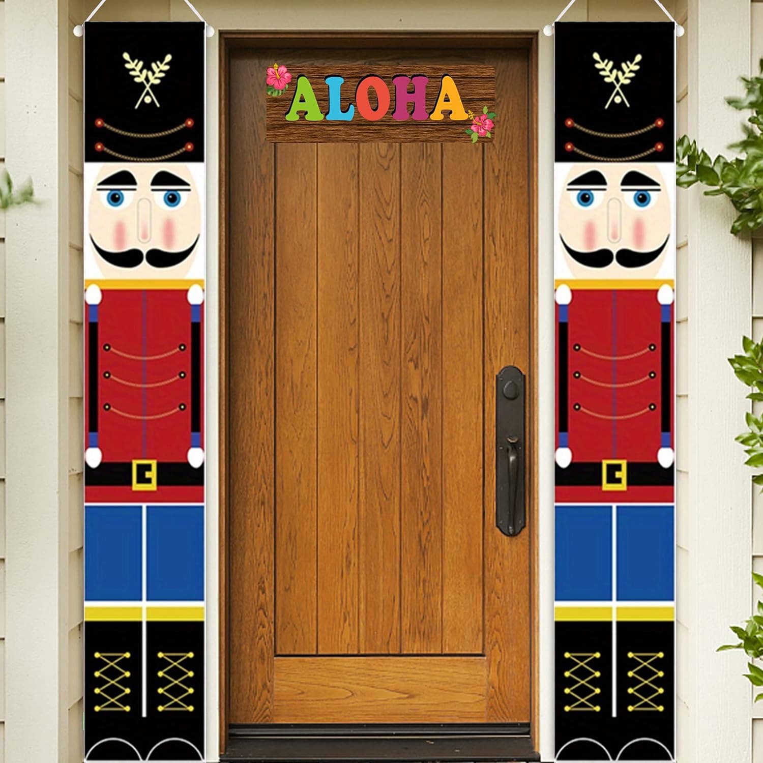 Amazon Best Selling Soldier Model Christmas Banner Background Summer Theme Party Supplies Holiday Decoration Flag