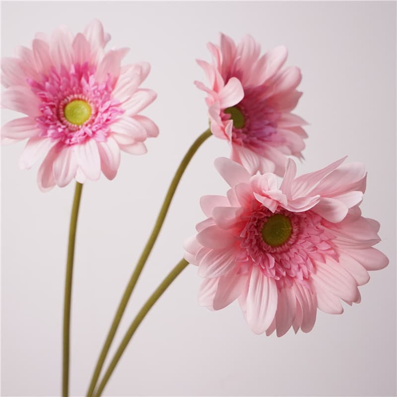 Artificial Flower with Realistic Touch, Hydrating Gerbera Single Stem, Artificial Flower, Gerbera Daisy, Fresh Style, Faux Flower for Home Decor and Photography