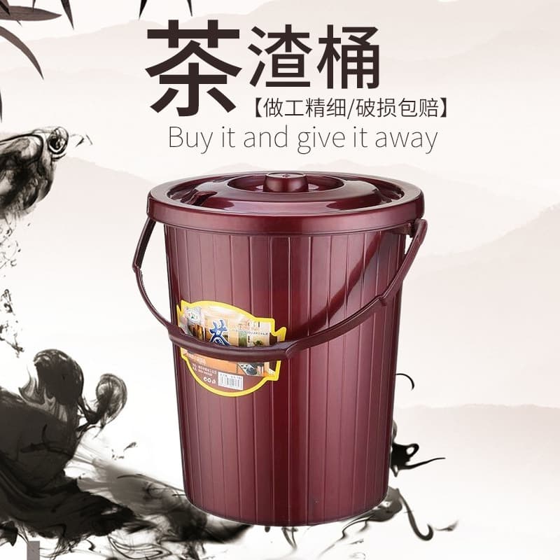 Tea table trash can Gongfu tea water bucket tea tray wastewater container tea bucket drainage pipe tea set accessory drainage barrel