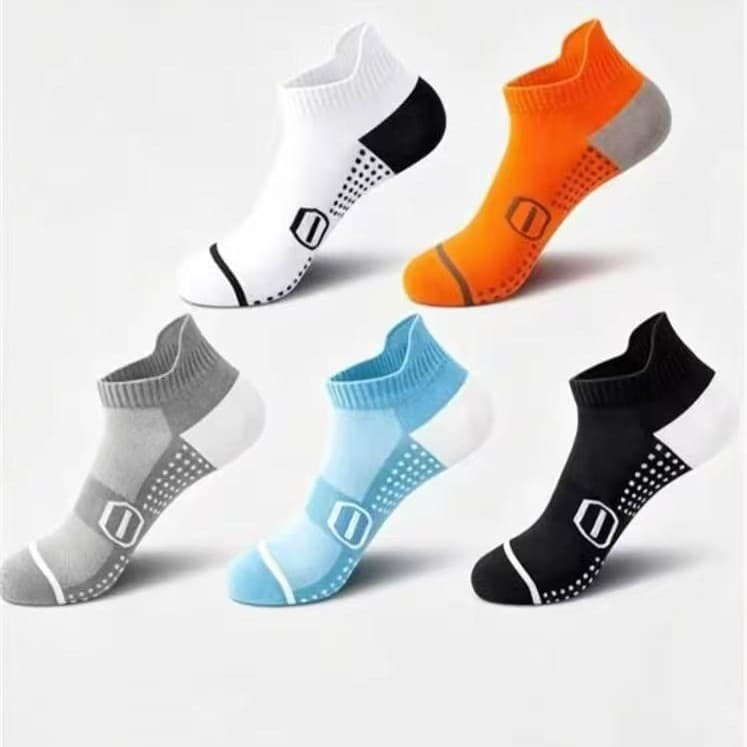 Summer Cross-Border Cushioned Professional Training Gym Short Socks, Breathable, Moisture-Wicking, Non-Slip, Unisex Casual Sports Socks