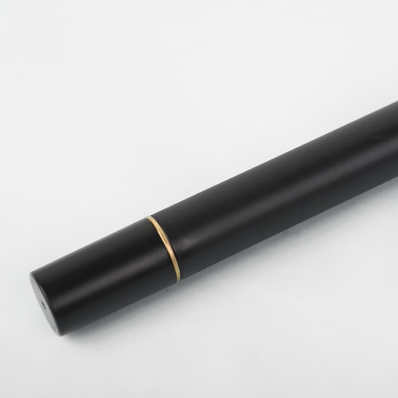 Black incense tube, incense stick packaging, sample available. High-end Chinese style ABS plastic tube with gold foil logo. 5g, 10g, 20g.