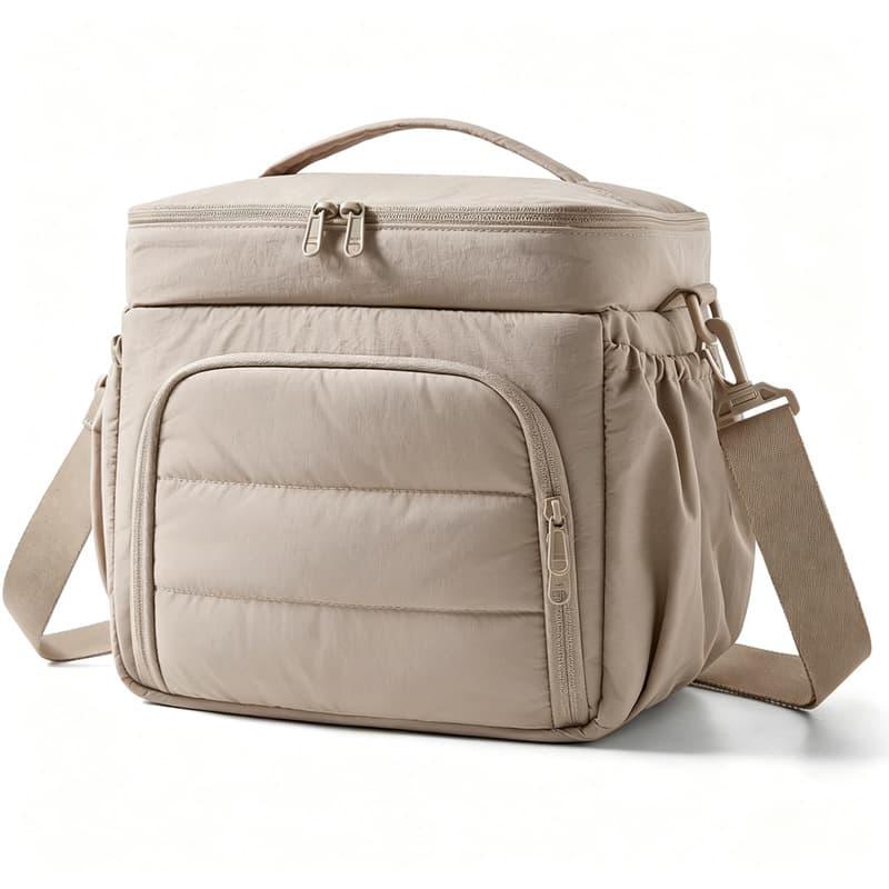 Cross-border large-capacity lunch bag aluminum foil thickened picnic bag outdoor with rice and fresh ice bag portable lunch box insulation bag