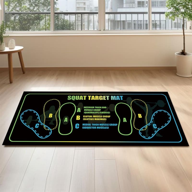 Cross-border temu diatom mud squat mat step position fitness push-up squat mat home men and women exercise non-slip floor mat