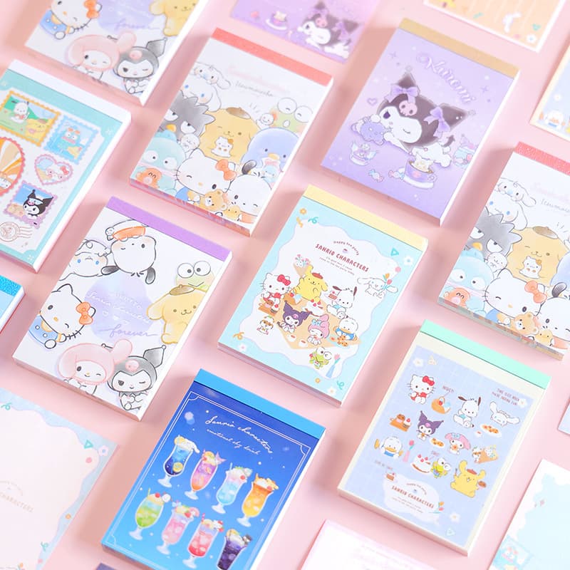 Japanese Sticky Notes Vol. 3 - Cute Cartoon Limited Edition Handy Notepad for Journaling, No Adhesive, Small Notebook for Messages