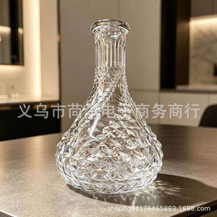 Arabic Hookah Accessories, High-End Hookah Glass Vase for Bar KTV, Teardrop Bottle Hookah Vase