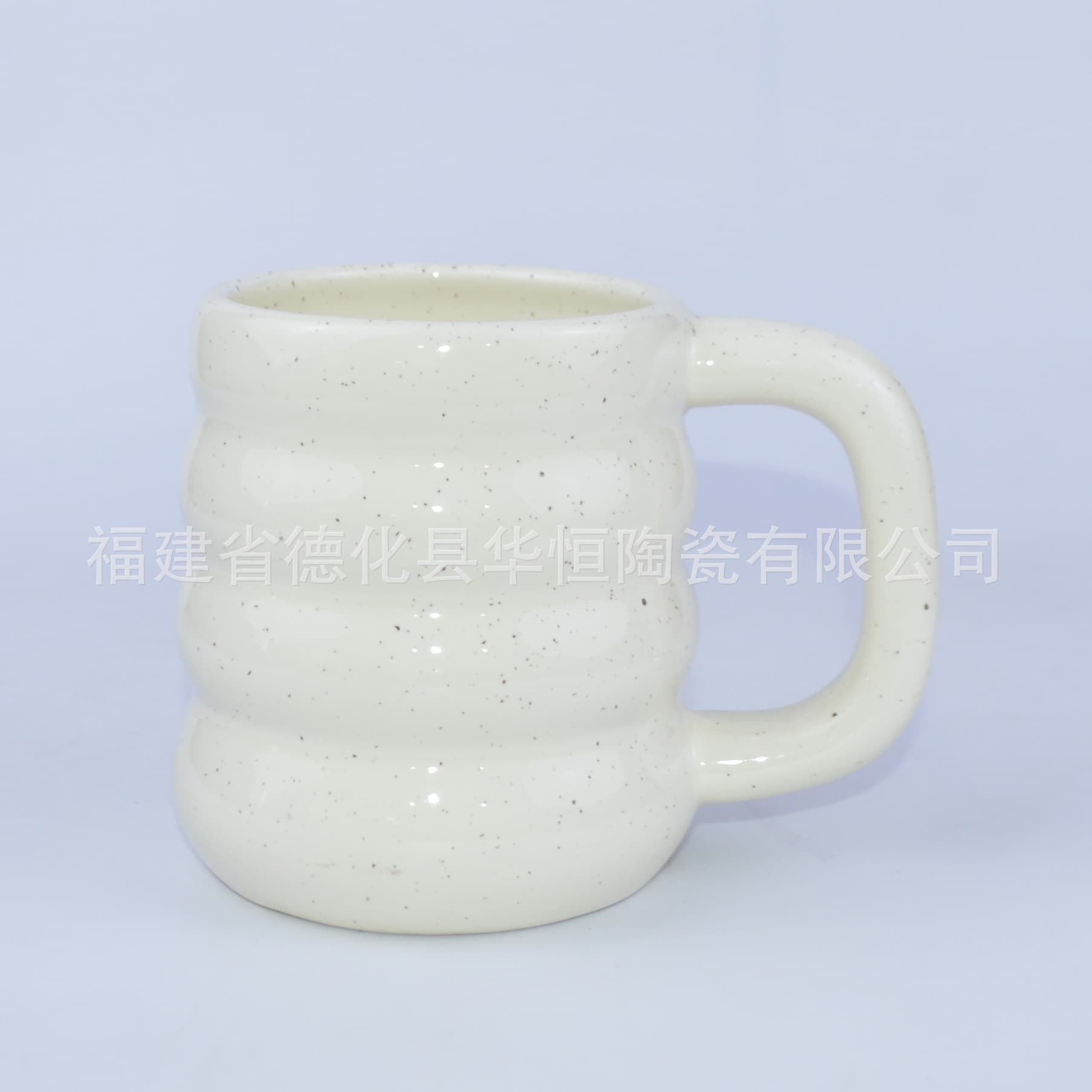 Foreign trade original ceramic mug custom donut pure white speckled coffee cup high-appearance women's milk cup