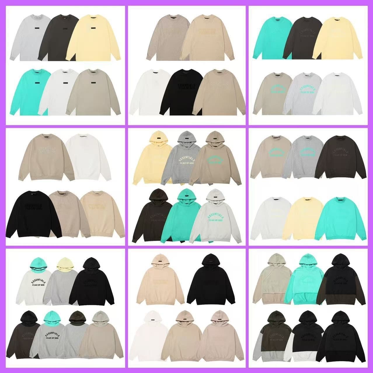 Autumn and winter new FOG ICON multi-line ESSENTIALS silicone letters plus velvet hooded sweatshirt for men and women.