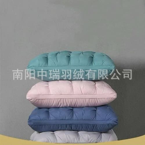 Factory Direct Twisted Bread Down Pillow Core Five-Star Hotel Goose Down Pillow 100% Cotton Comfortable Adult Pillow