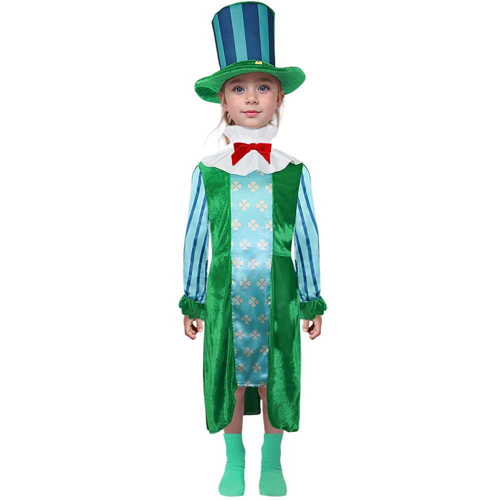Children's St. Patrick's Day Ethnic Irish Boy Girl Stage Performance Role-Play Costume