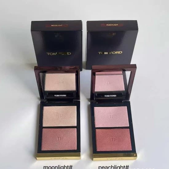 Cross-border recommendation T-brand Tom dual-color pressed powder highlighter and contour moonlight# peachlight#
