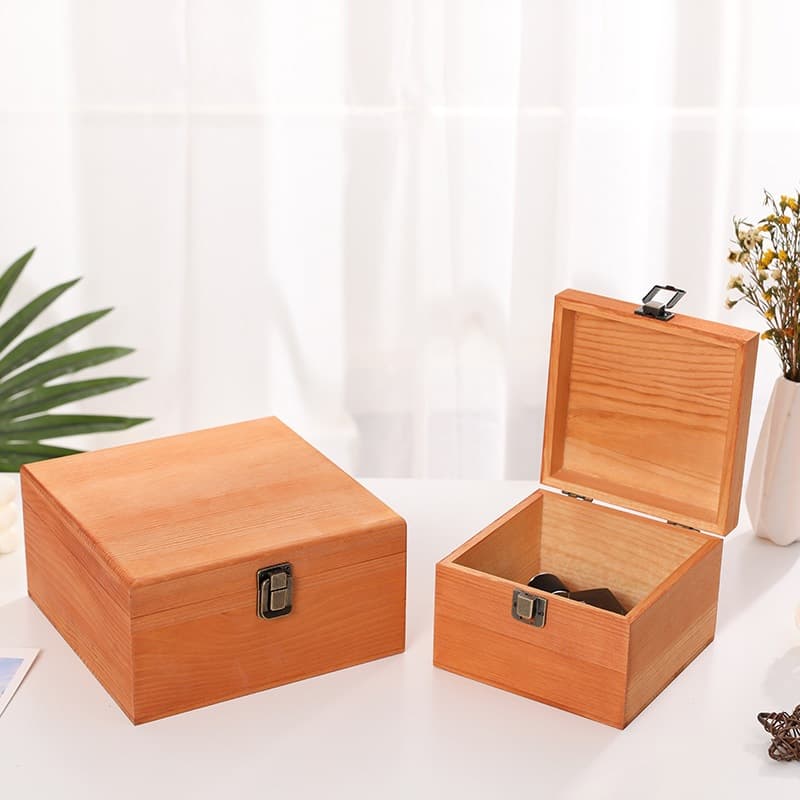 Wooden Jewelry Storage Box, Gift Box for Mooncakes, Solid Wood Gift Box, Wedding Return Gift Box, Valentine's Day Wooden Box
