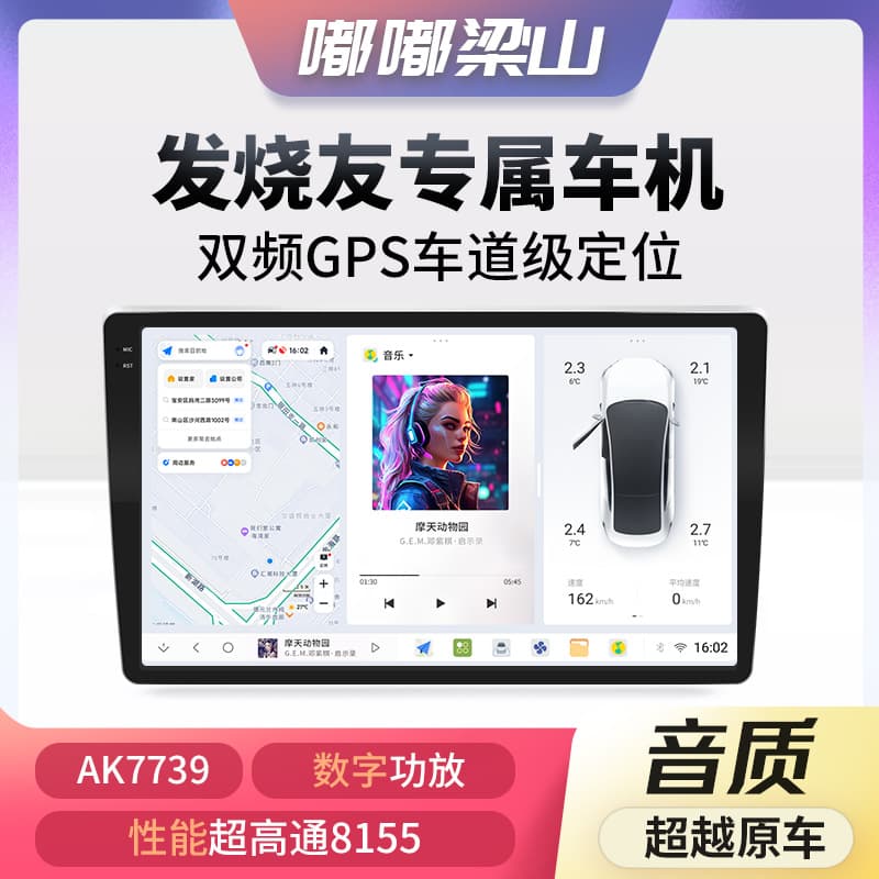 Liangshan Dudu 7870 Car Stereo, 360 Navigation All-in-One with Smart Display for Central Control
