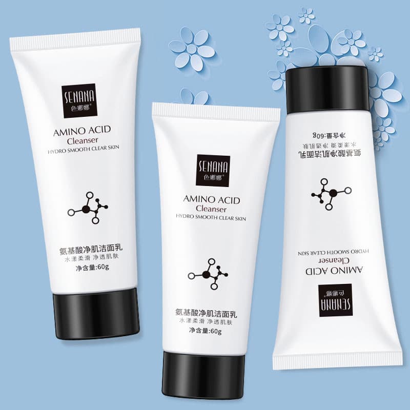 Senana Amino Acid Facial Cleanser Deep Moisturizing Deep Cleansing Face Care Whitening Freckle Remover Cleansing Milk Factory Wholesale
