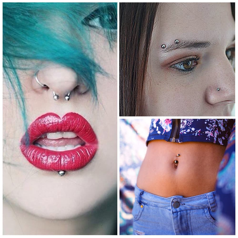 Alien Dragon Pattern Body Piercing Needle Cross-border Disposable Piercing Needle Piercing Jewelry Tool Nose Stud Lip Stud 14G 16G Wholesale