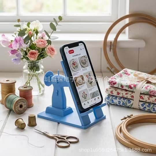 Cross-border Amazon Portable Sewing Machine Phone Stand 3d Sewing Machine Phone Stand