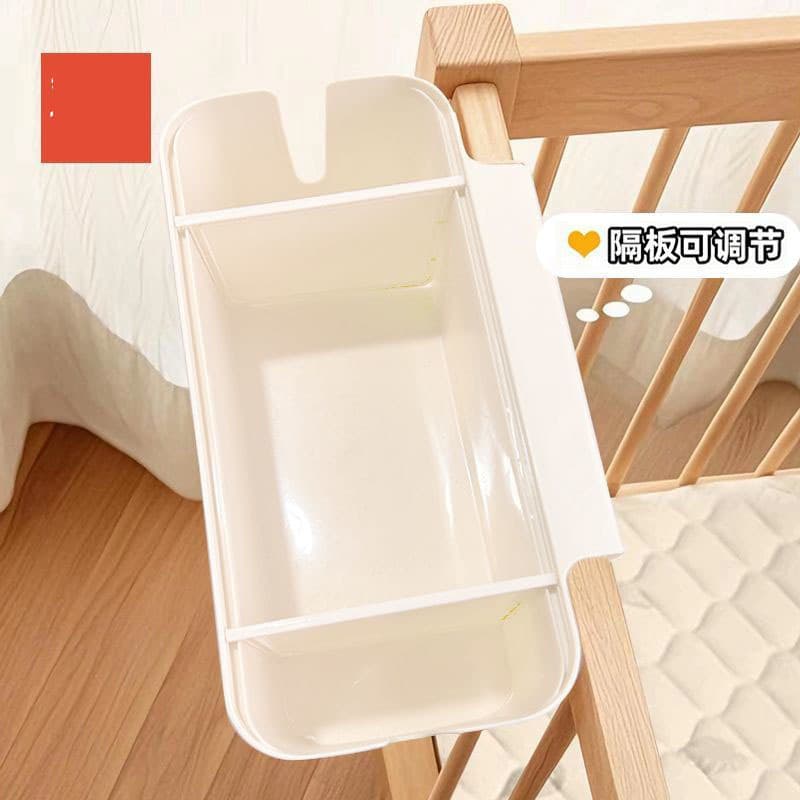 Baby crib hanging storage basket, diaper and toilet paper storage bag, bedside hanging bag, bed rail divider storage box