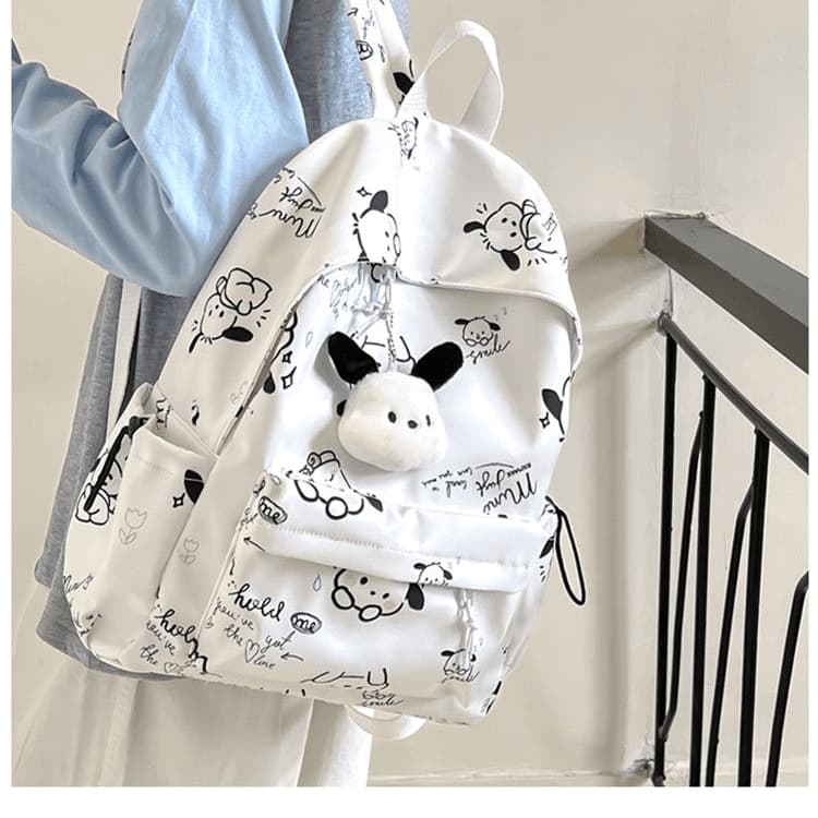 Niche Pochacco Girl Schoolbag for Junior High Students Ins Soft Girl Backpack for Female High School Students Large Capacity Backpack for Women