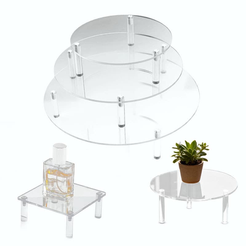 Cross-Border New Transparent Acrylic Display Stand Cake Plant Dessert Jewelry Figure Collectible Display Stand
