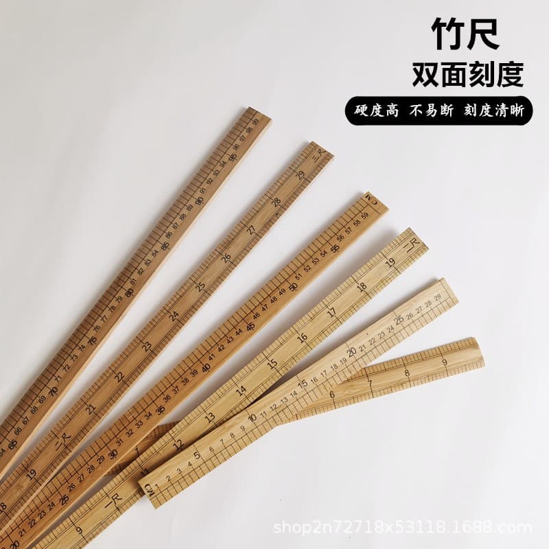 Tailor's Gauge 30cm 1m Bamboo Gauge Clothing Meter Fabric