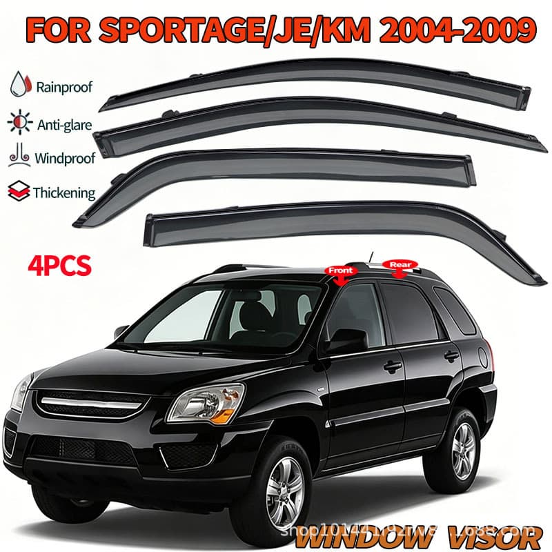 Applicable to 2004-2010 Kia Sportage JE Window Visor Rain Guard