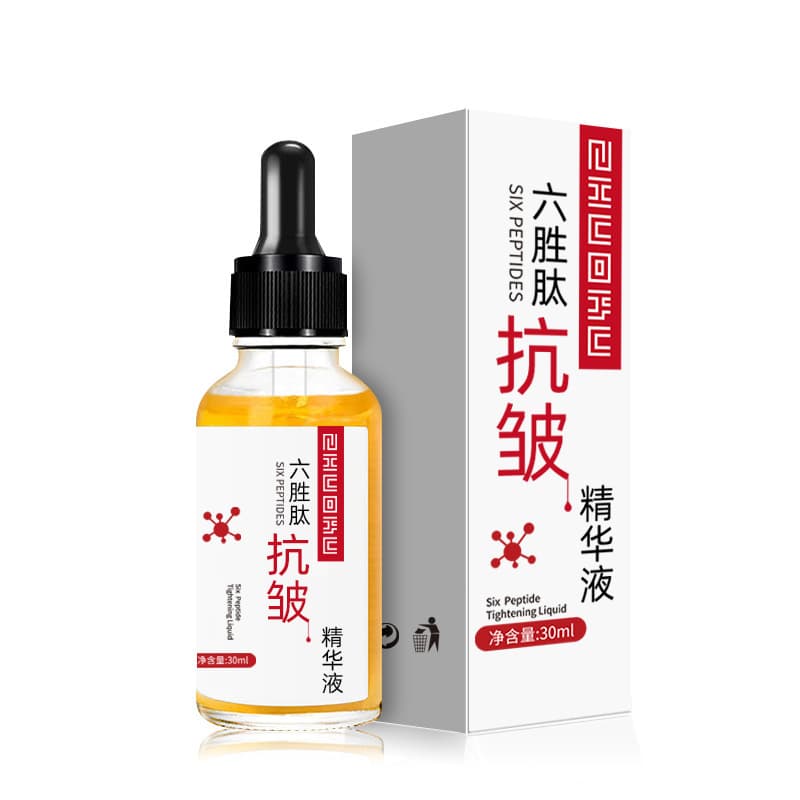 Silk Screen Six Peptide Anti-Wrinkle Serum Firming Moisturizing Facial Essence Elastic Anti-Wrinkle Six Peptide Serum