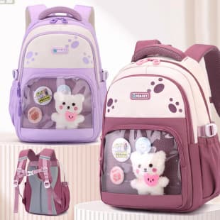 Cross-border Elementary School Student Backpack, Spine-Protecting Ergonomic Design for Third Grade Boys, Cartoon Large Capacity Girls' Ita Bag