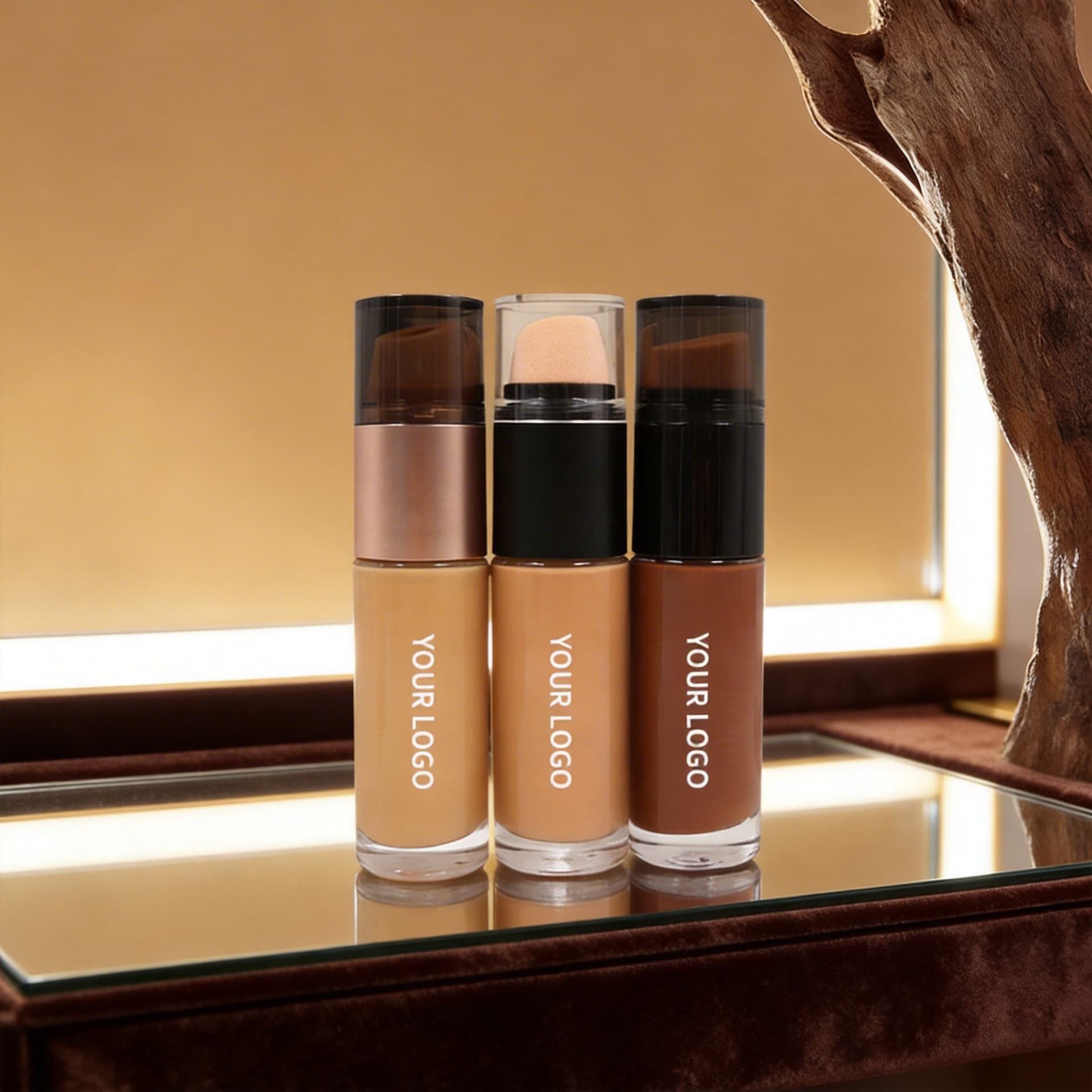 Cosmetic liquid foundation without logo can be processed across borders. Cosmetics Foundation‌ Liquid foundation without logo can be processed across borders.