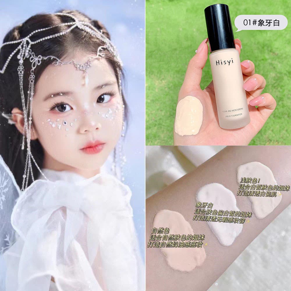 Liquid Foundation Ultra White Special for Stage Performance Oil Control Long-lasting Non-transferable Student Light Makeup