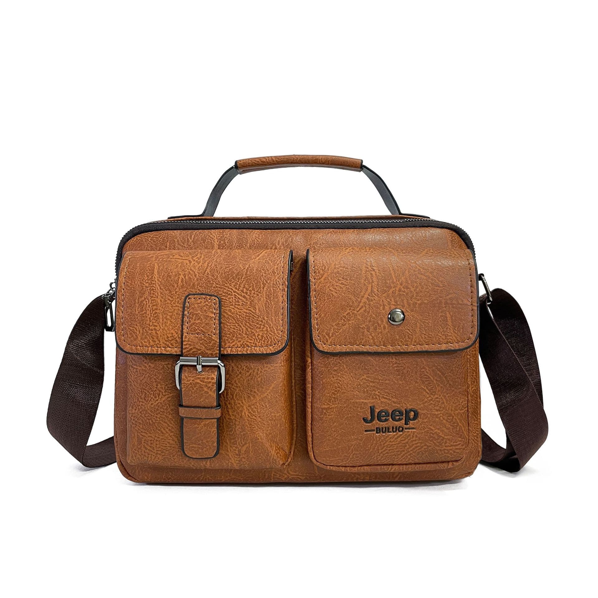 Cross-border Business Men's Handbag Korean Style Large Capacity Shoulder Bag Vintage Crossbody Bag Men's Briefcase