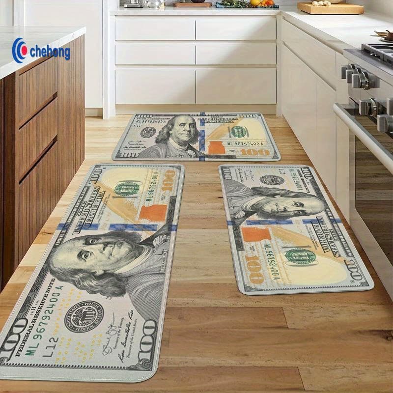 Cross-border Clown Floor Mat Kitchen Two-Piece Set Long Strip Floor Mat Absorbent Dirt-Resistant Foot Mat Entryway Entrance Home Floor Mat