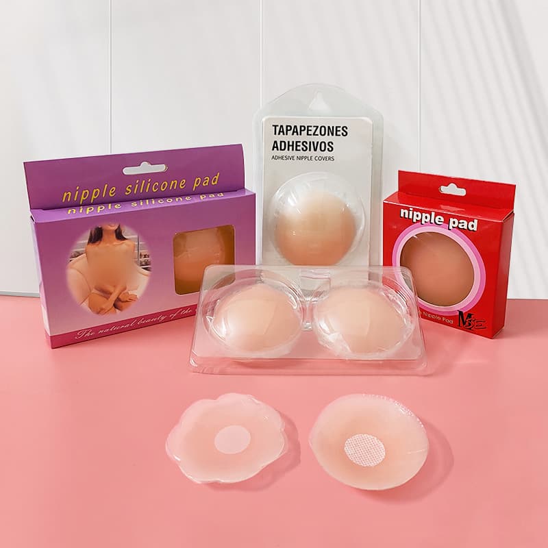Seamless Silicone Nipple Covers Invisible Fabric Chest Stickers Anti-Leak Breast Head Covers