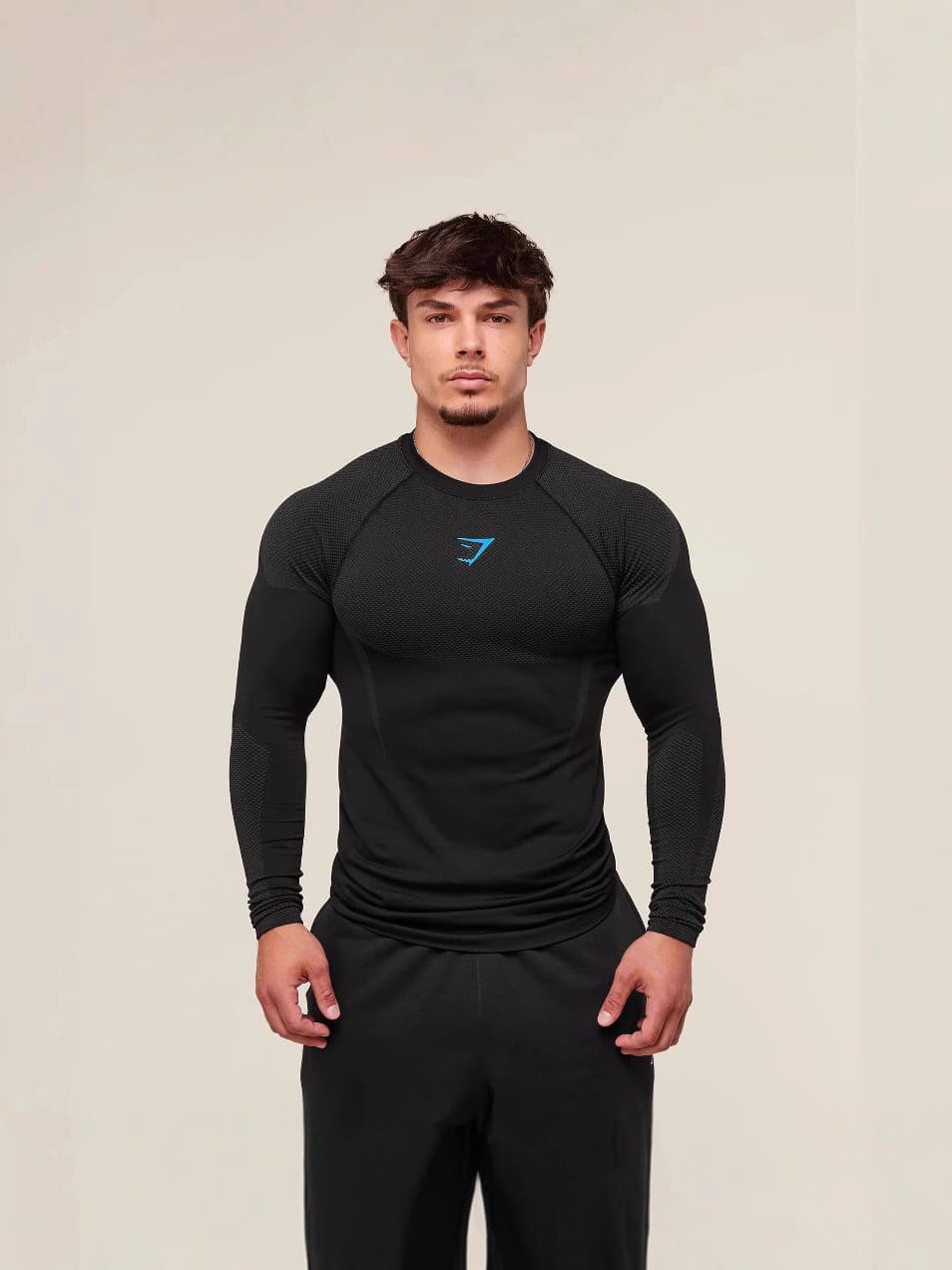 Cross-border GYM Muscle Fitness Long Sleeve Top Men's Autumn/Winter Running Training Cycling Sports Compression Quick-Dry Stretch T-Shirt